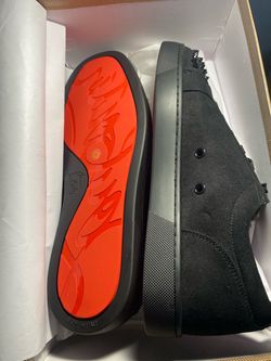 Christian Louboutin Black Suede Sneakers