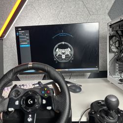 Logitech G920 Racing Wheel w/ Pedals & Shifter, Wired for Xbox One & PC