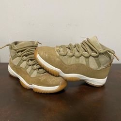 Jordan 11s cheap olive green