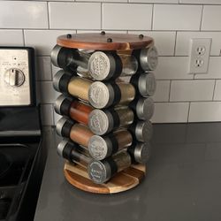 Spice Rack with 20 Jars 