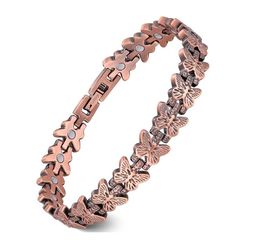 Copper Magnetic Butterfly Bracelet