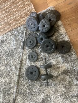 Adjustable Dumbbell Weight Set – Great Condition