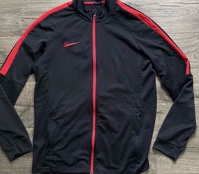 Nike Black & Red Full Zip Jacket size Large Men