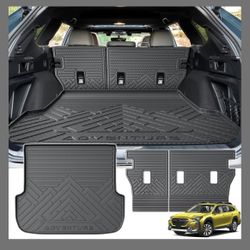 KUST Trunk Cargo Liner for 2020-2025 Subaru Outback, Back Seat Protector with Trunk Mat for Outback Rubber Rear Cargo Mat High Edge