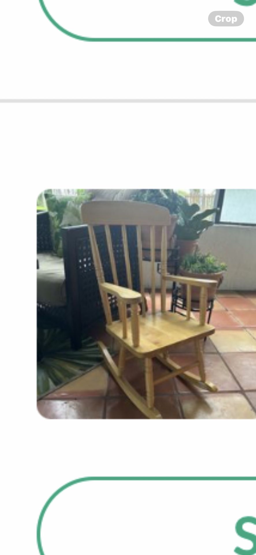 Kids Wood Rocking Chair