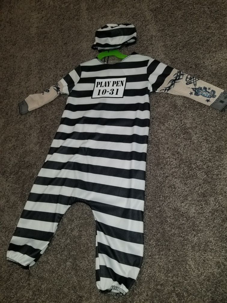 Toddler inmate costume