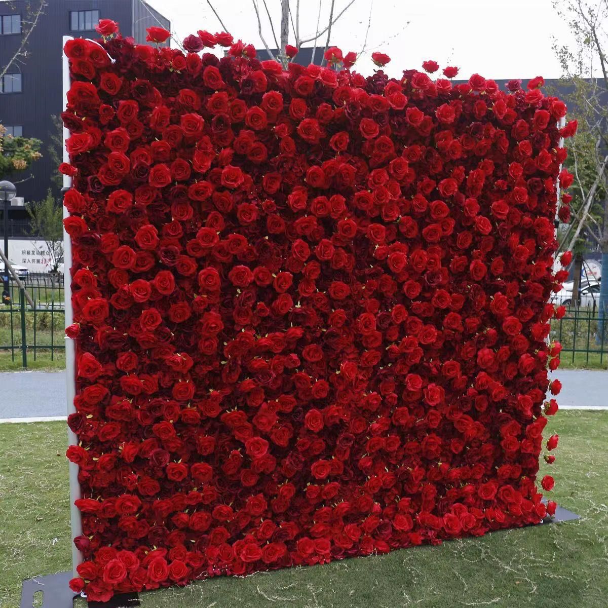 Red Flower Backdrop 10x10ft