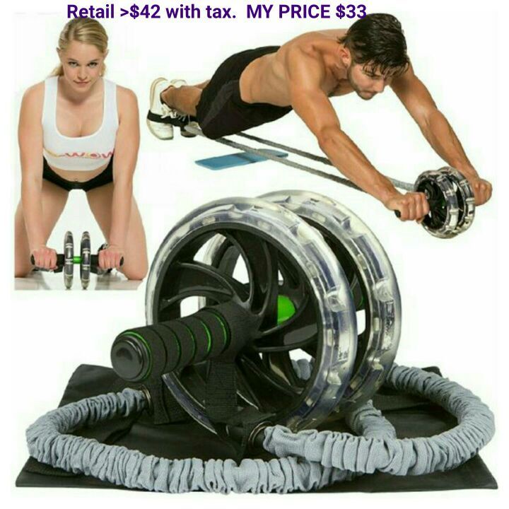 Ab Roller Abdominal Workout Wheel with Bonus & Manufacturer Warranty