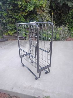 Fold Up Twin Bed Frame on Wheels Excellent Condition