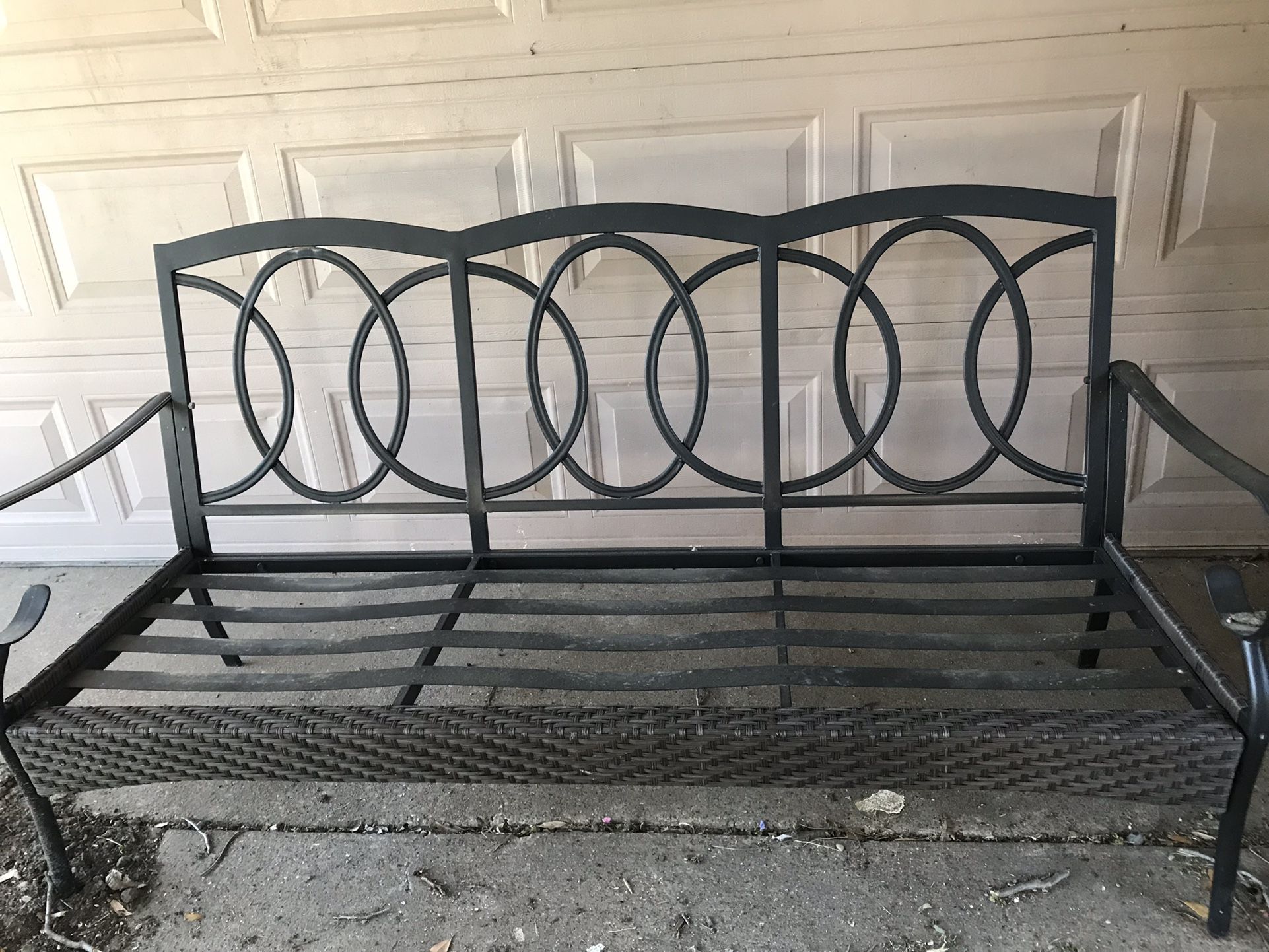 Sofá Para Jardin No Cojines