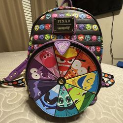 Loungefly Pixar Inside Out 2 Core Memory Spinning Wheel Mini Backpack 