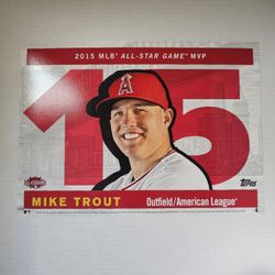 Mike Trout 2015. Topps Update Series - Most Valuable All-star. 10x14in. #22/25