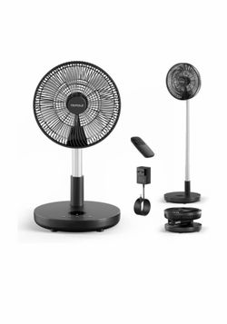 Brand New TriPole 12” Foldable Rechargeable Standing Fan