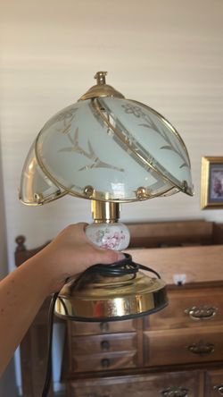 vintage 1980s-1990s 3-way brass touch lamp
