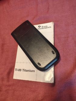 Texas Instruments TI-89 Titanium Graphing Calculator w/ Cover & Manual