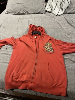 Ed Hardy Red Hoodie X Xl