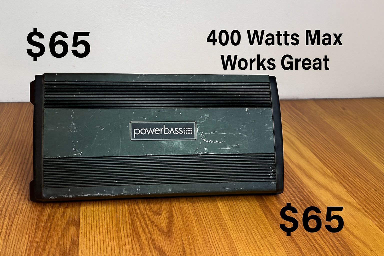 PowerBass 400W Car Amp – Clean Sound – Works Perfect