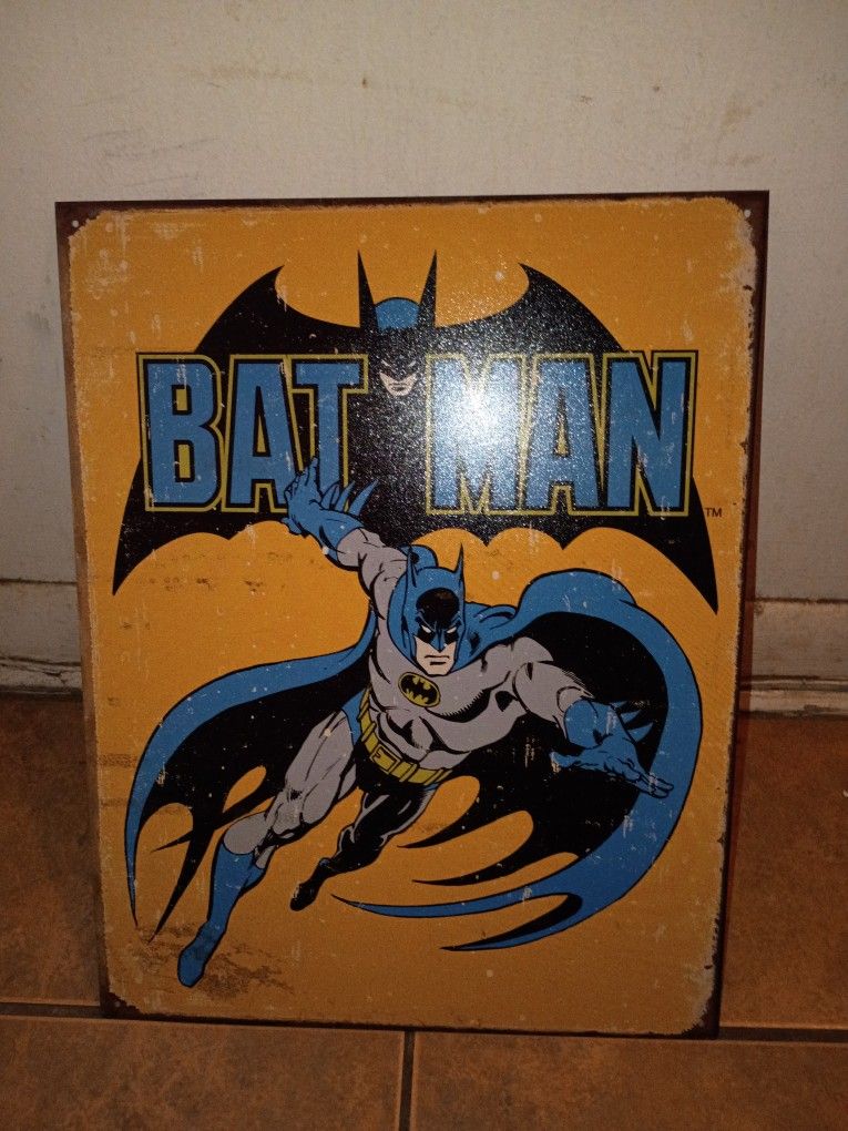 DC Retro Batman Tin Sign 