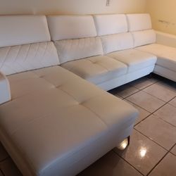 Leather sectional Broyhill