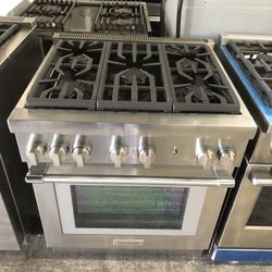 Thermador ProHarmony 30” Stainless Steel Gas Range Stove 