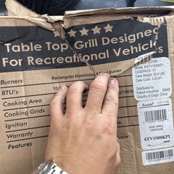 Small RV Grill BBQ With Brakes