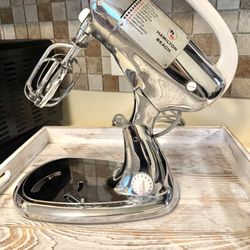 Vintage Hamilton Beach Scovill Stand 10 Speed  Mixer Model K Chrome Circa 1938  Working/ Tested
