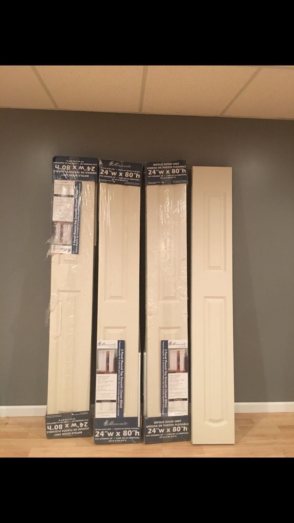 Bifold Closet Doors 24 X 80 4 Sets Available For Sale In