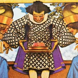 Original Vintage Print Poster Maxfield Parrish Art Deco Nouveau Artist Antique Fine Collectible Neo Classical Allegory Allegorical Painter Illustrator