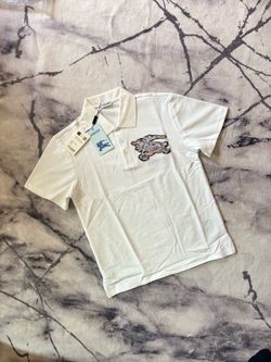 Big horse white Burberry polo (S,M)