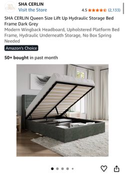 Queen Bed Frame W Storage