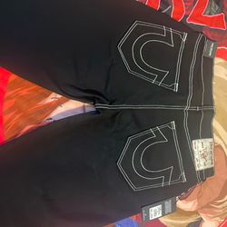 True Religion All Black Size 30