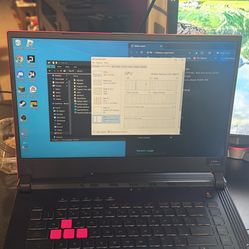 ROG Strix g15 g512 Intel i7 nvidia rtx 1650 Ti