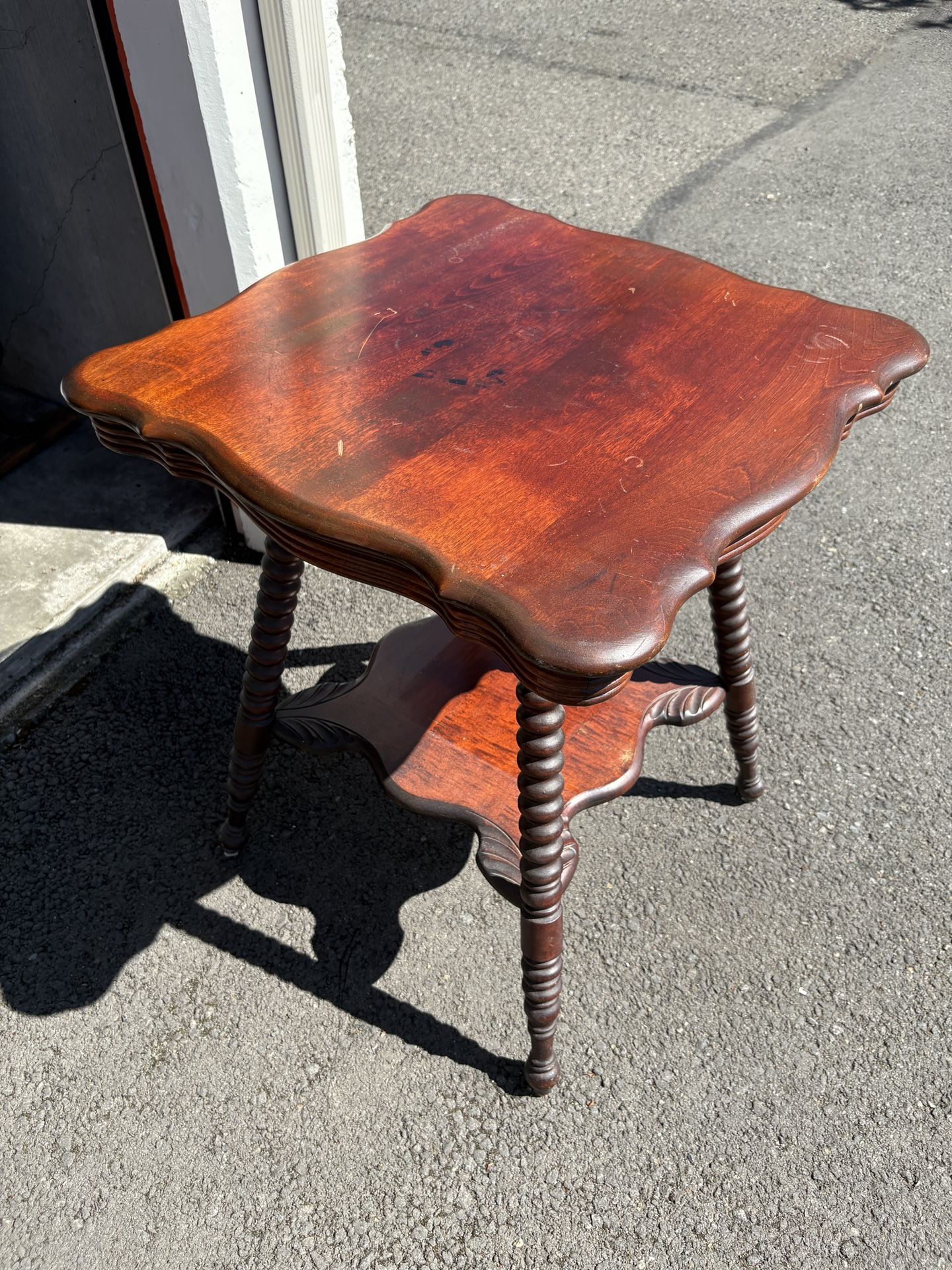 Cherry Wood Side Table