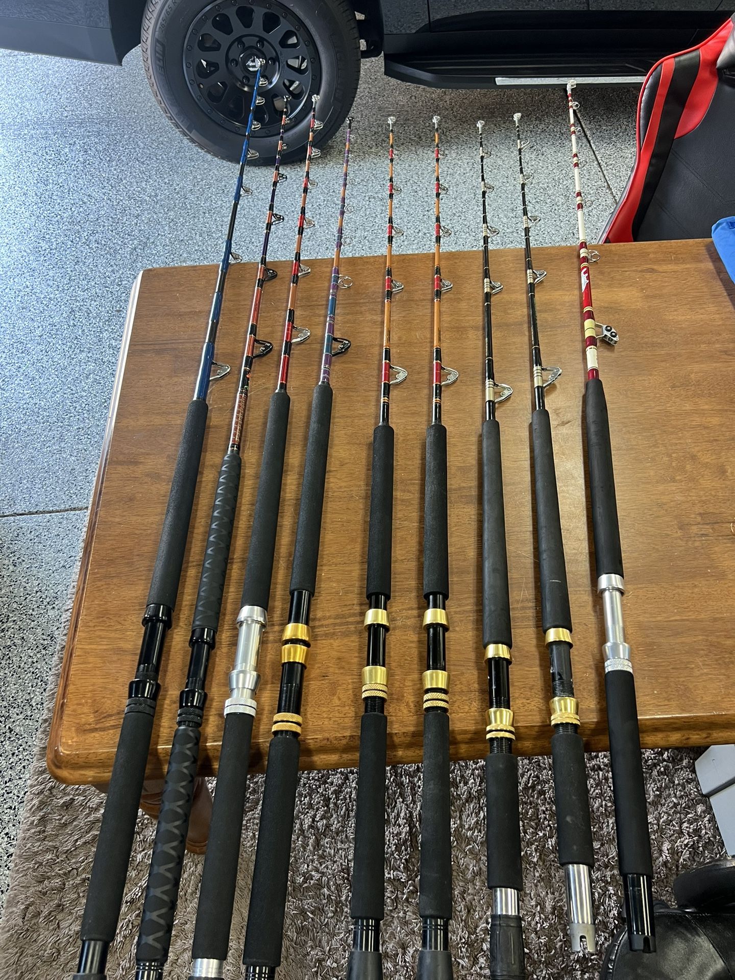 Saltwater Roller Rods , Trolling Rods ,heavy Fishing Rods 