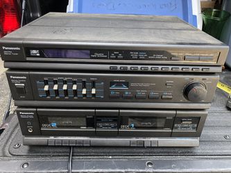 Vintage Panasonic Stereo Music System SA-H30, Am/Fm Dual CD/ Cassette player