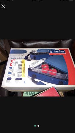 NEW Anchor Hocking 8 Pc Bake’n’ Take Tote Set