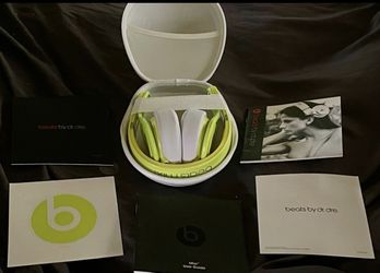 Beats Mixr Neon Yellow Wired Headphones 