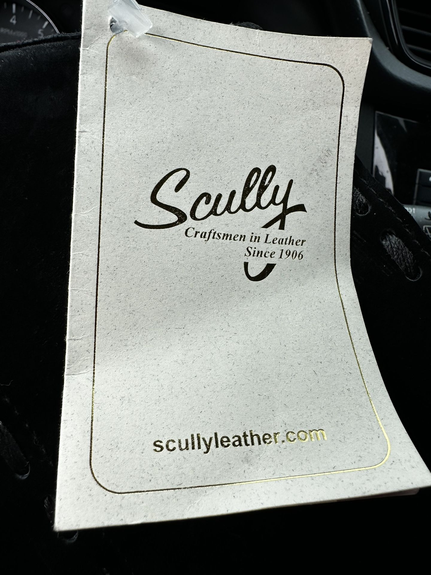 RODEO SKULLY BLACK LEATHER SUEDE FRINGED SKIRT