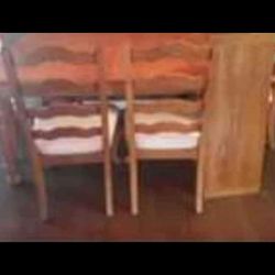 Walter Of WABASH DESIGNER DINING ROOM TABLE WITH 6 CHAIRS AND LEAF