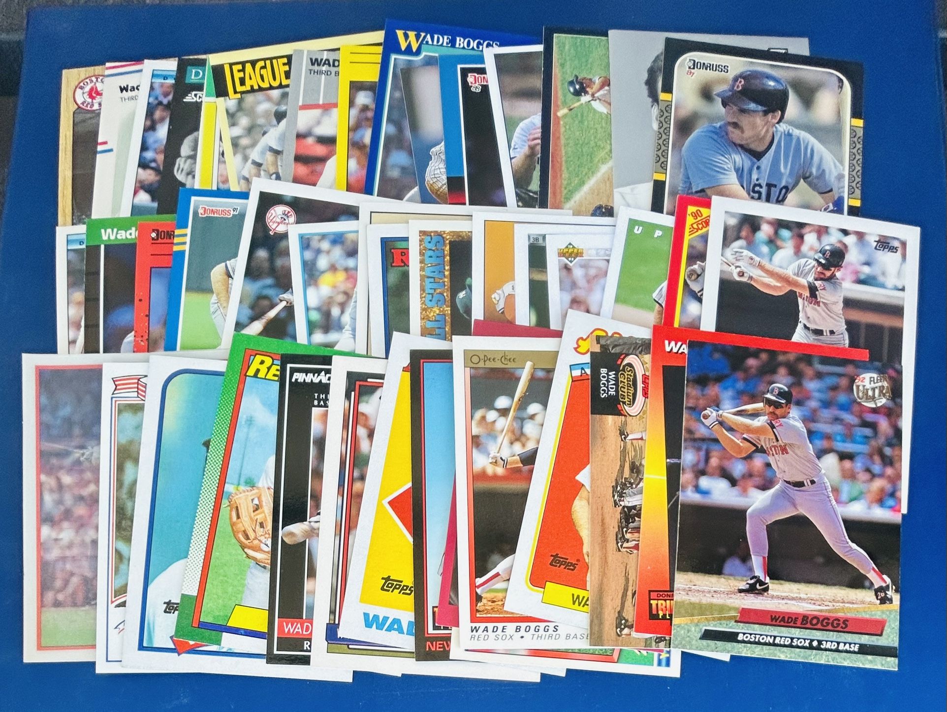 Wade Boggs Baseball Card Lot