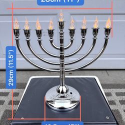 9 head candle holder with light