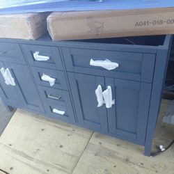 Dual Sink Vanity Cabinet