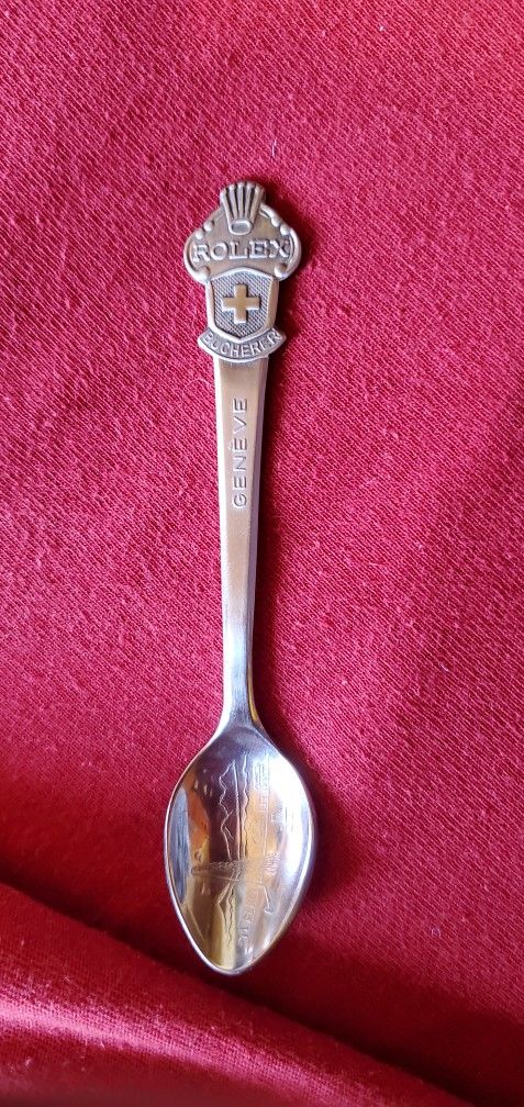 VINTAGE ROLEX BUCHERER SILVER SPOON. EXCELLENT CONDITION