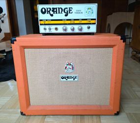 Orange Tiny Terror Head and PPC112 Cabinet