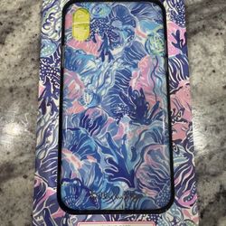 Lilly Pulitzer Saltwater Blue SHADE SEEKERS IPHONE CASE Fits X/XS Hard Shell NWT. Brand new. Jellyfish design