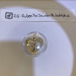 10kt Heart Charm “L”
