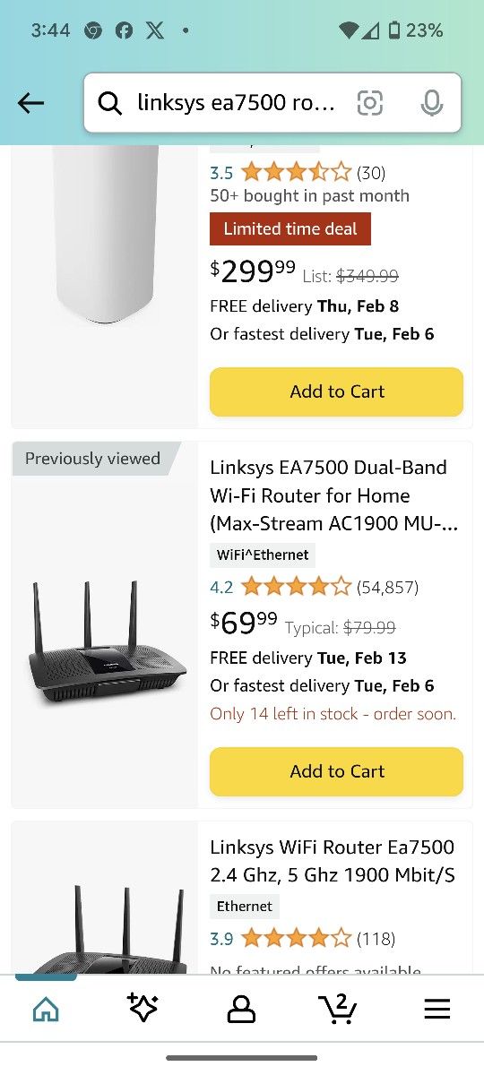 Linksy's TP-Link AC1750 Smart WiFi Router (Archer A7) -Dual Band Gigabit Wireless Internet Router, Works w/Alexa, VPN Server, Parental Control, QoS