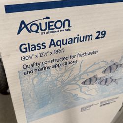 Glass Aquarium 29  30”x12”x18”