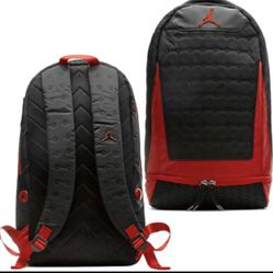 New Size- O/S Air Jordan Retro 13 Men's Backpack Black/Red (9A1898-KR5) NWT 