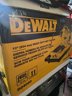 DeWalt D24000 10" Heavy Duty Wet Tile Saw